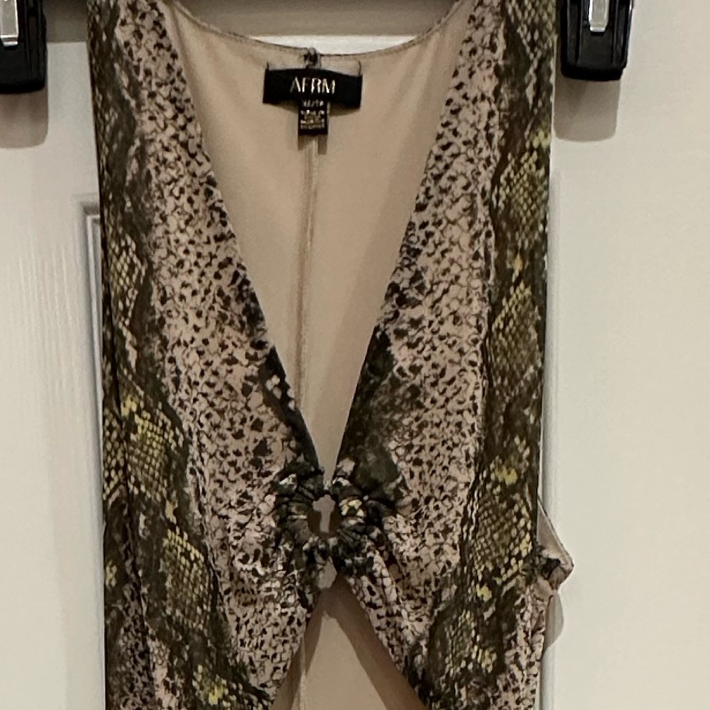 Snake Skin cut out dress